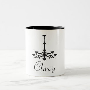 Caneca De Café Em Dois Tons Classy Chandelier