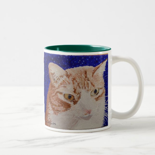 Caneca De Café Em Dois Tons Claude enfrenta a pintura (Direita)