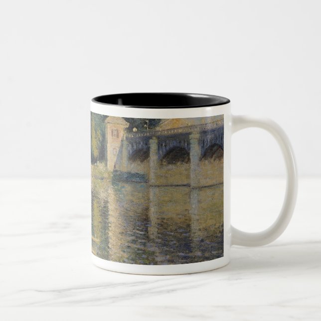 Caneca De Café Em Dois Tons Claude Monet | a ponte em Argenteuil, 1874 (Direita)