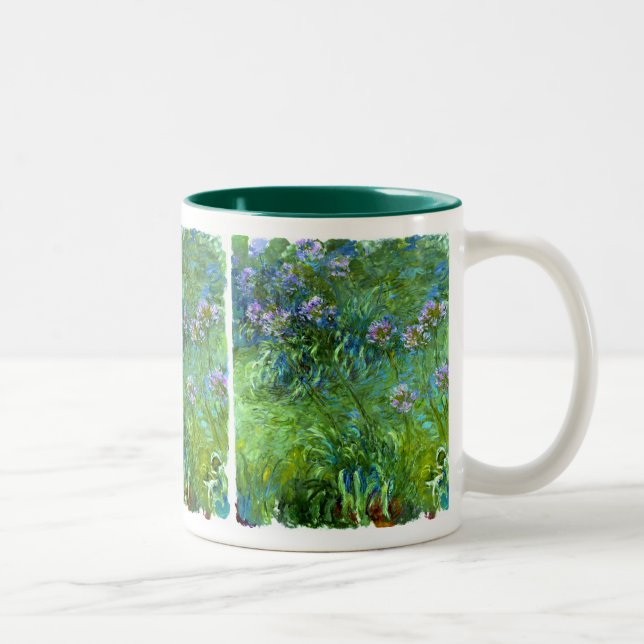 Caneca De Café Em Dois Tons Claude Monet: Agapanthus (Direita)