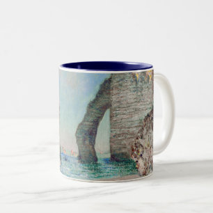 Caneca De Café Em Dois Tons Claude Monet - Falésias em Etretat