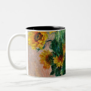 Caneca De Café Em Dois Tons Claude Monet - Girassóis