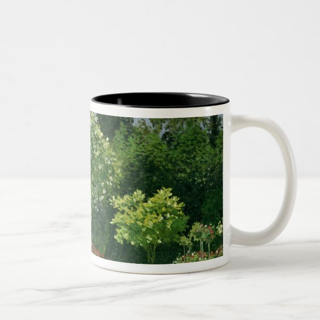 Caneca De Café Em Dois Tons Claude Monet | Jeanne Marie Lecadre no jardim (Direita)