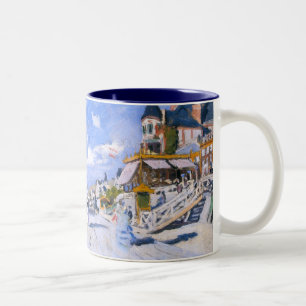 Caneca De Café Em Dois Tons Claude Monet: Na praia de Trouville
