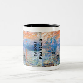 Caneca De Café Em Dois Tons Claude Monet's Impression, Sunrise (1872)