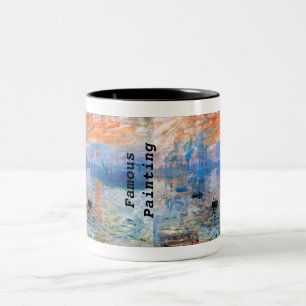 Caneca De Café Em Dois Tons Claude Monet's Impression, Sunrise (1872)