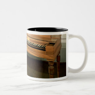 Caneca De Café Em Dois Tons Clavichord, possuído uma vez por Franz Joseph