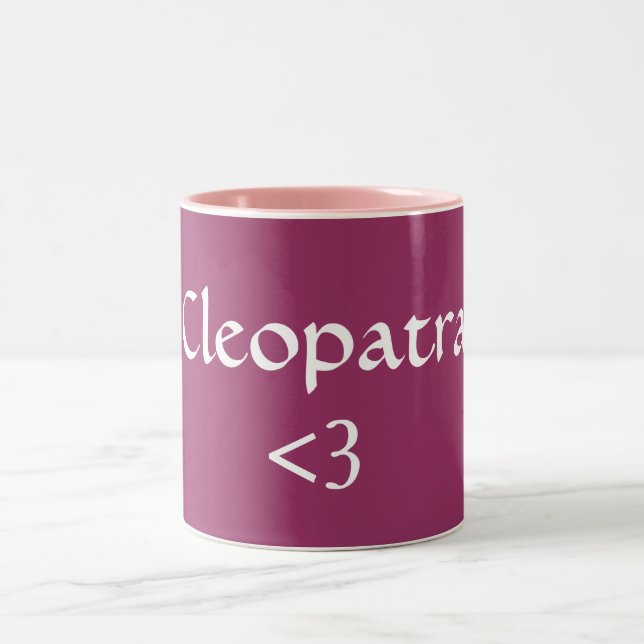 Caneca De Café Em Dois Tons Cleópatra, <3 (Centro)
