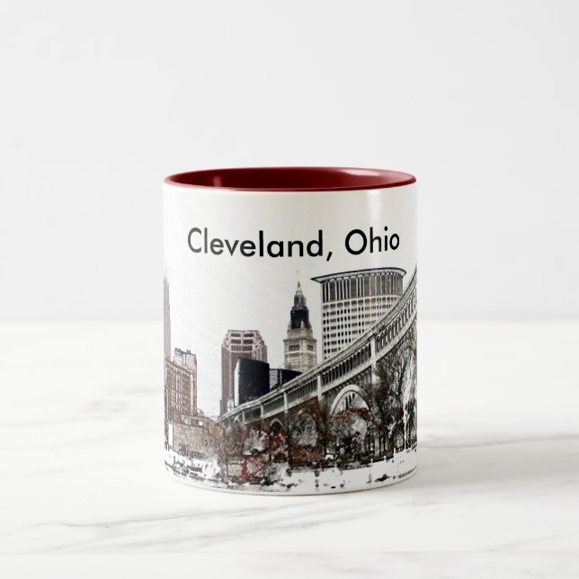Caneca De Café Em Dois Tons Cleveland, Ohio (Centro)
