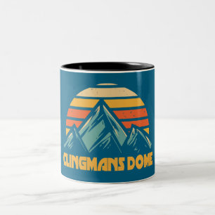 Caneca De Café Em Dois Tons Clingmans Dome Retro Turquoise