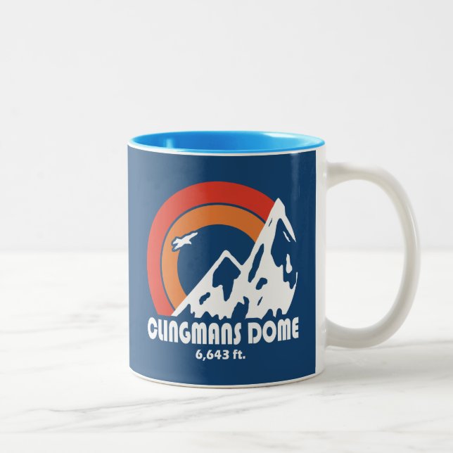 Caneca De Café Em Dois Tons Clingmans Dome Sun Eagle (Direita)