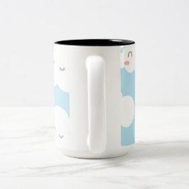 Caneca De Café Em Dois Tons Cloud Theme Classic Mug