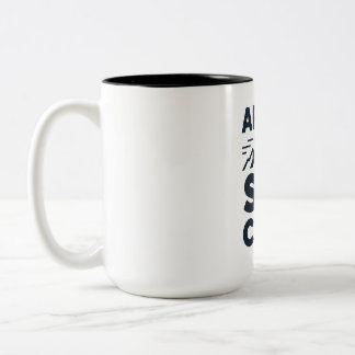 Caneca De Café Em Dois Tons Clube Apres Ski Logotipo Montanha - Inverno Mascul