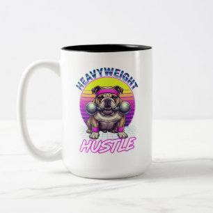 Caneca De Café Em Dois Tons Clube Atlético Bulldog Inglês Vintage - Cachorro R