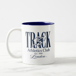 Caneca De Café Em Dois Tons Clube de Atletismo Track Londres Est 1880