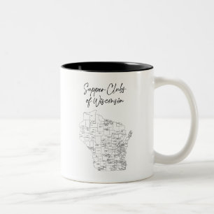 Caneca De Café Em Dois Tons Clube de jantar