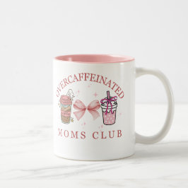 Caneca De Café Em Dois Tons Clube de mães com overcafeína