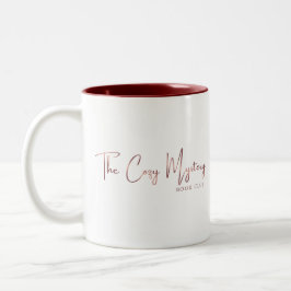 Caneca De Café Em Dois Tons Clube de Mistério Cozy Sleuther