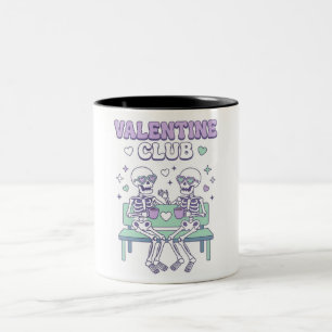 Caneca De Café Em Dois Tons Clube do Dia dos Namorados, Dia dos Namorados engr