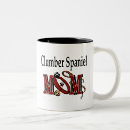 Caneca De Café Em Dois Tons Clumber Spaniel Mãe Mug