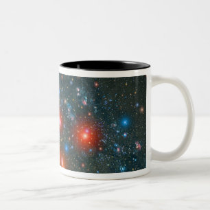 Caneca De Café Em Dois Tons Cluster Red Super Giant