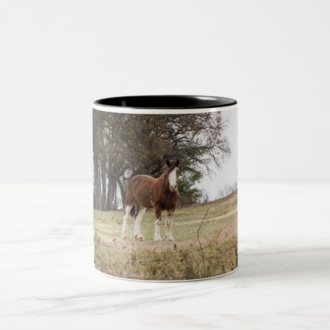 Caneca De Café Em Dois Tons Clydesdale (Centro)