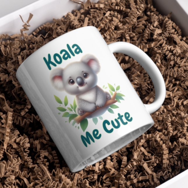 Caneca De Café Em Dois Tons Coala Me Fofo  (Criador carregado)
