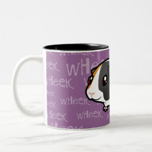 Caneca De Café Em Dois Tons Cobaia ruidosa (cabelo liso)