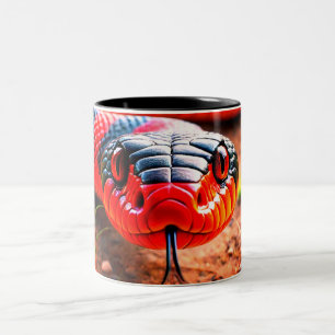 Caneca De Café Em Dois Tons Cobra