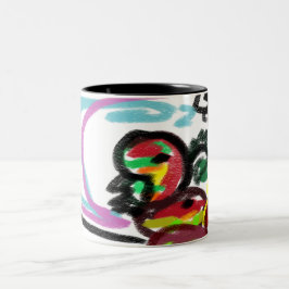 Caneca De Café Em Dois Tons Cobra amor