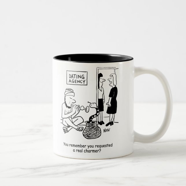 Caneca De Café Em Dois Tons Cobra Charmer na Agência de Namorando (Direita)