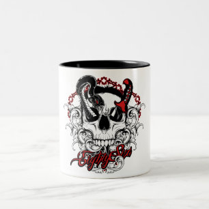 Caneca De Café Em Dois Tons Cobra do crânio