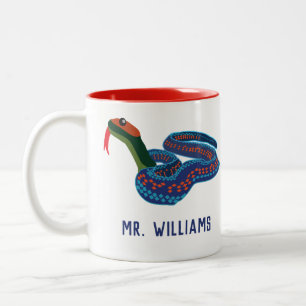 Caneca De Café Em Dois Tons Cobra Personalizado de Mug do Red Sided Garter