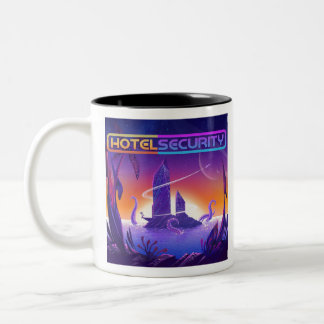 Caneca De Café Em Dois Tons Cobrir de Álbum de Segurança do Hotel