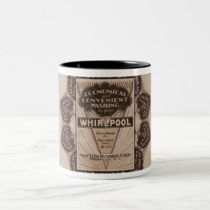 Caneca De Café Em Dois Tons Cobrir DE BROCHURA DECO DE ARTE DE VINTAGEM