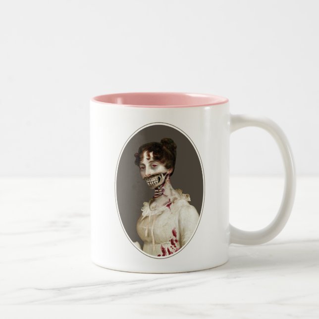 Caneca De Café Em Dois Tons Cobrir do zombi (Direita)