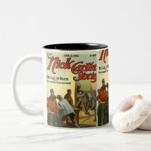 Caneca De Café Em Dois Tons Cobrir Vintage Comic Book