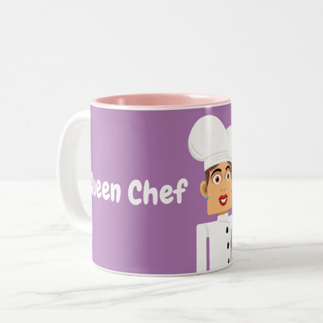 Caneca De Café Em Dois Tons Cocinera (Frente Esquerda)
