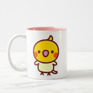 Caneca De Café Em Dois Tons Cockatiel lutino