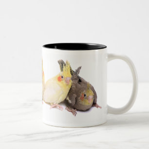 Caneca De Café Em Dois Tons Cockatiels