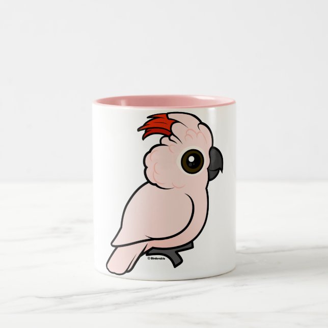 Caneca De Café Em Dois Tons Cockatoo Salmão-com crista (Centro)