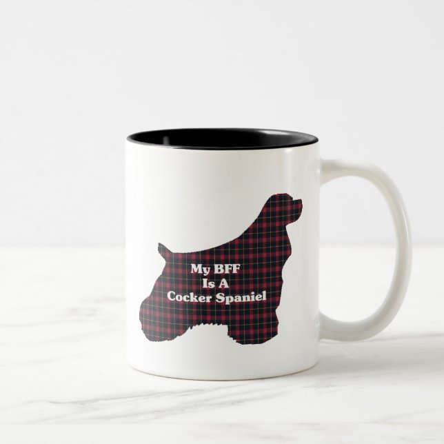 Caneca De Café Em Dois Tons Cocker Spaniel BFF Mug (Direita)