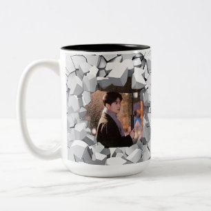 Caneca De Café Em Dois Tons coco