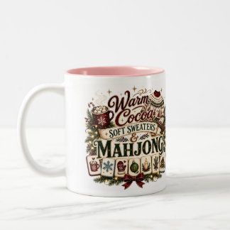 Caneca De Café Em Dois Tons Coco Quente E Mahjong