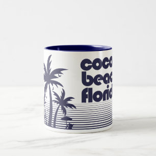Caneca De Café Em Dois Tons Cocoa Beach Florida
