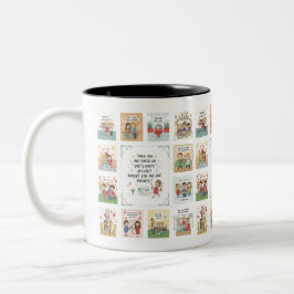 Caneca De Café Em Dois Tons Codificação do Amor: Mensagens de Dodle do Coração
