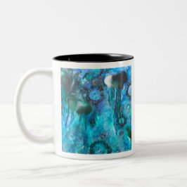Caneca De Café Em Dois Tons Código Azul