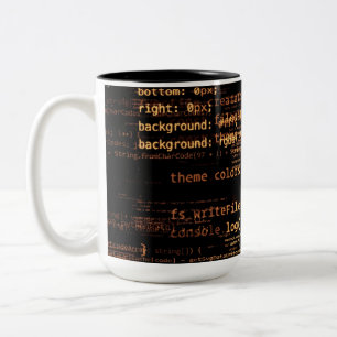 Caneca De Café Em Dois Tons Código do computador