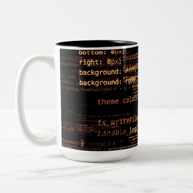 Caneca De Café Em Dois Tons Código do computador (Esquerda)