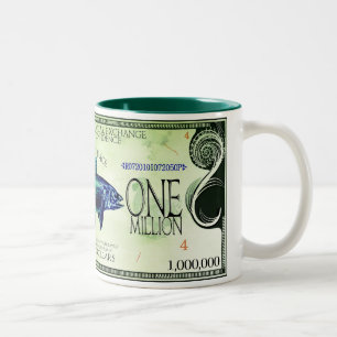 Caneca De Café Em Dois Tons Coelacanth-Ecodollars
